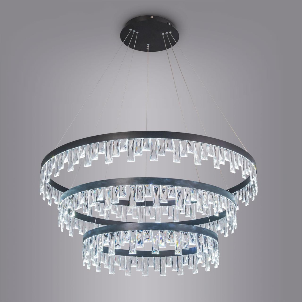 Подвесная светодиодная люстра Citilux Celeste Nero EL320P120.1