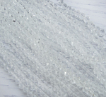 БП001НН46 Хрустальные бусины "рондель", цвет: белый прозрачный, размер 4х6 мм, кол-во: 58-60 шт.
