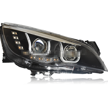 Передние фары Опель Астра J 2010-2013 V1 type [Комплект Л+П; ходовые огни; биксеноновая линза; электрокорректор]