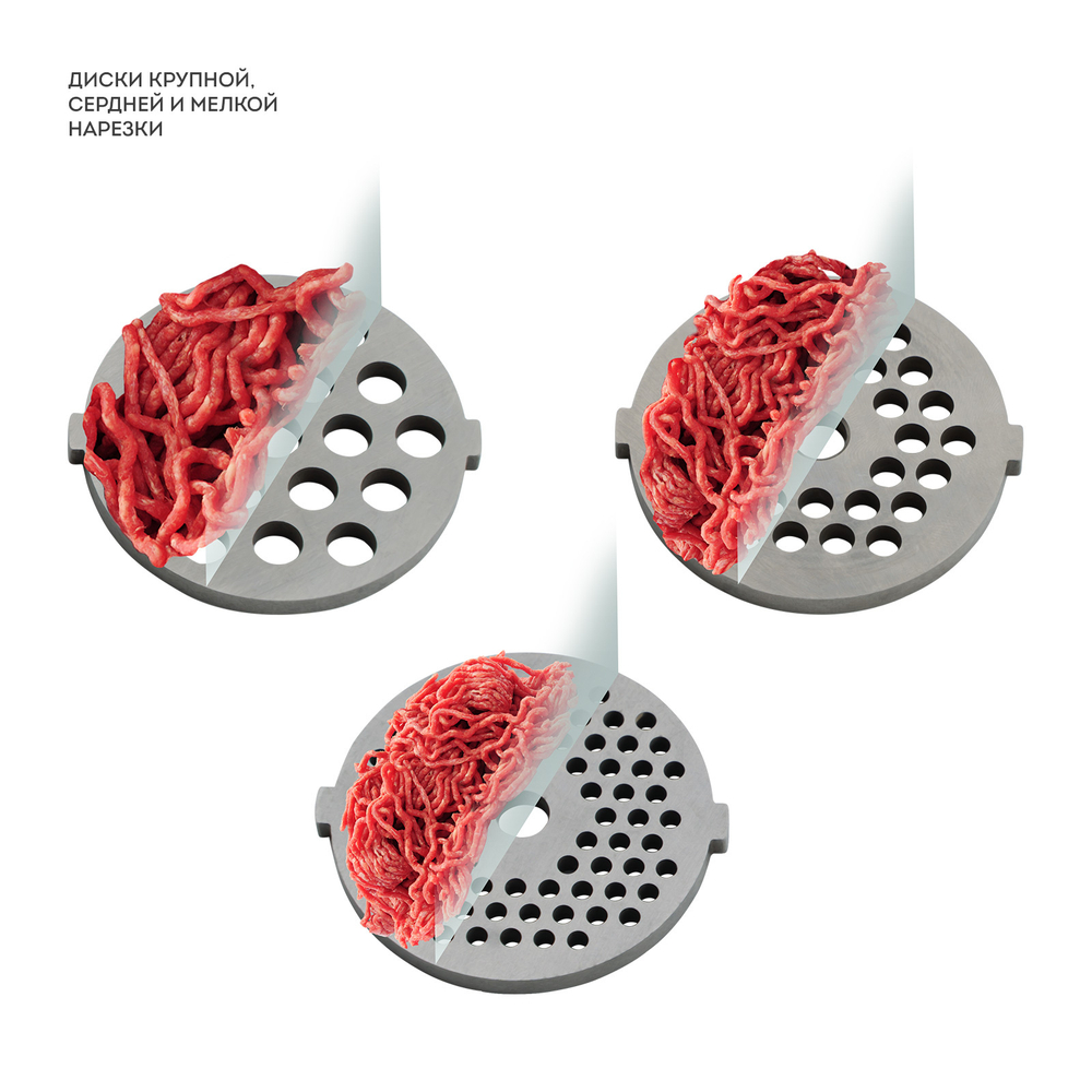 Мясорубка электрическая Galaxy Line GL2420, насадки для шинковки, соковыжималка