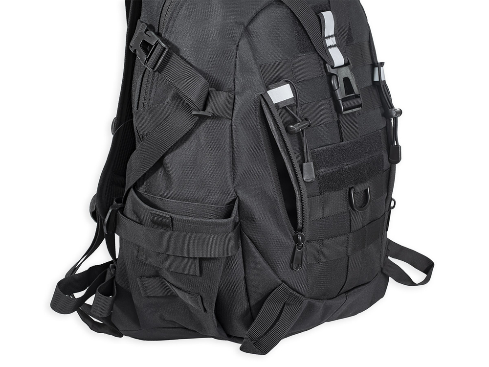 Рюкзак ShotTime городской Basic 25л, полиэстер 900D, MOLLE, 51х31х15 см, чёрный, 900г ST-BP-702 0-BK