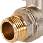 Кран шаровой полнопроходной STOUT - 1/2" (НР/ВР, PN40, Tmax 150°C, ручка-рычаг черная)