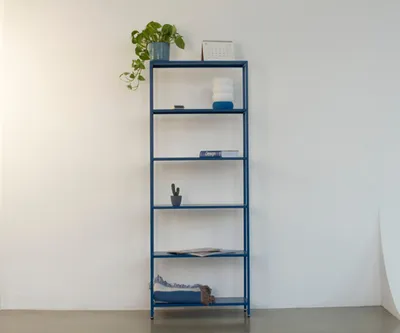 Стеллаж металлический 155х60х25, синий