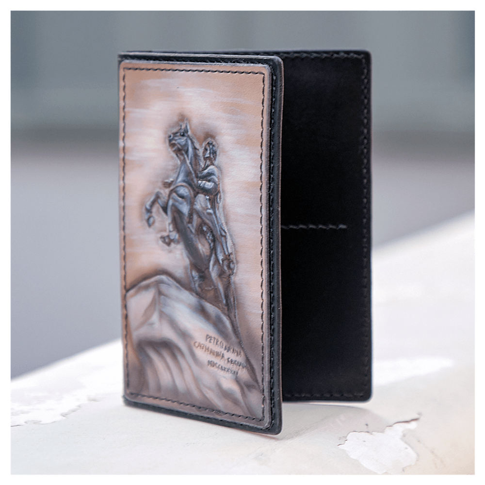 Обложка для паспорта «Городские мотивы» серая