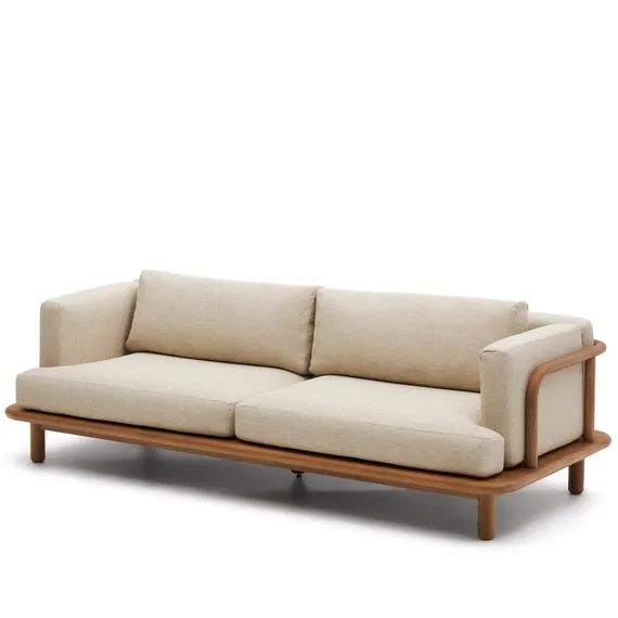 Трехместный уличный диван Turqueta из массива тика, 230 см