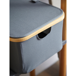 Корзина для белья 40x33x20см Smart Solutions Neat Low серая