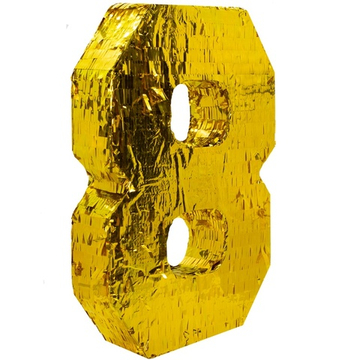 Пиньята "Золотая цифра 8"