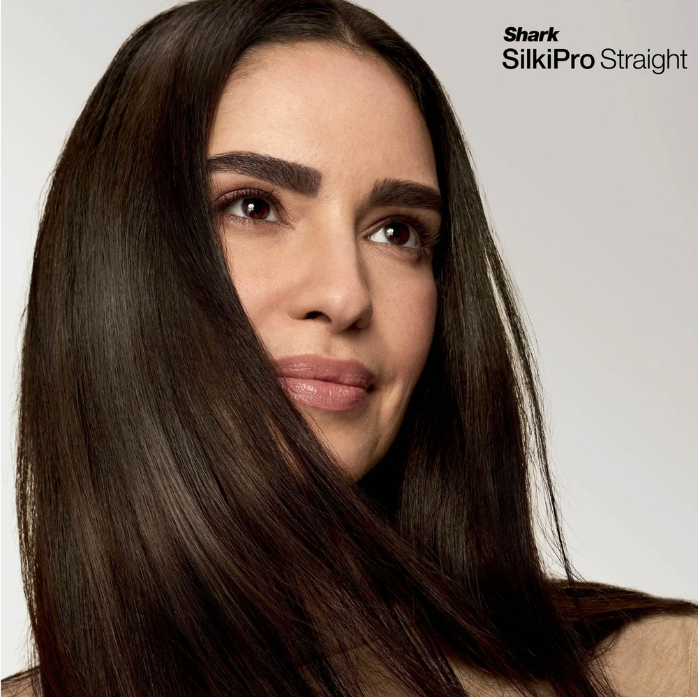 Shark SilkiPro Straight HT401UKPU выпрямитель для волос, фен-стайлер 2-в-1 Wet-to-Dry, профессиональный прибор для укладки волос, керамический выпрямитель
