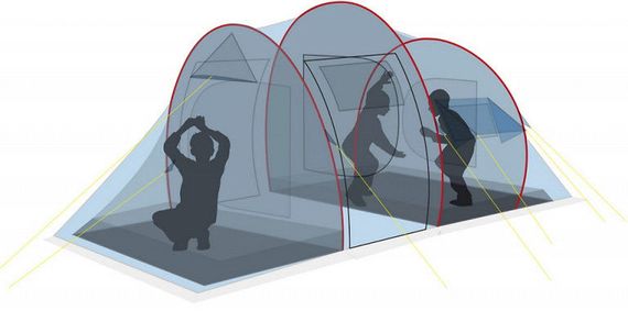 Палатка Canadian Camper TANGA 5, цвет woodland, схема 3.