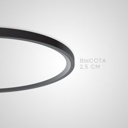 Потолочный Светильник Extraslim D50 Black By Imperiumloft