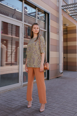 Брюки прямые 2845ЛЕа, медный #98М022845ЛЕа