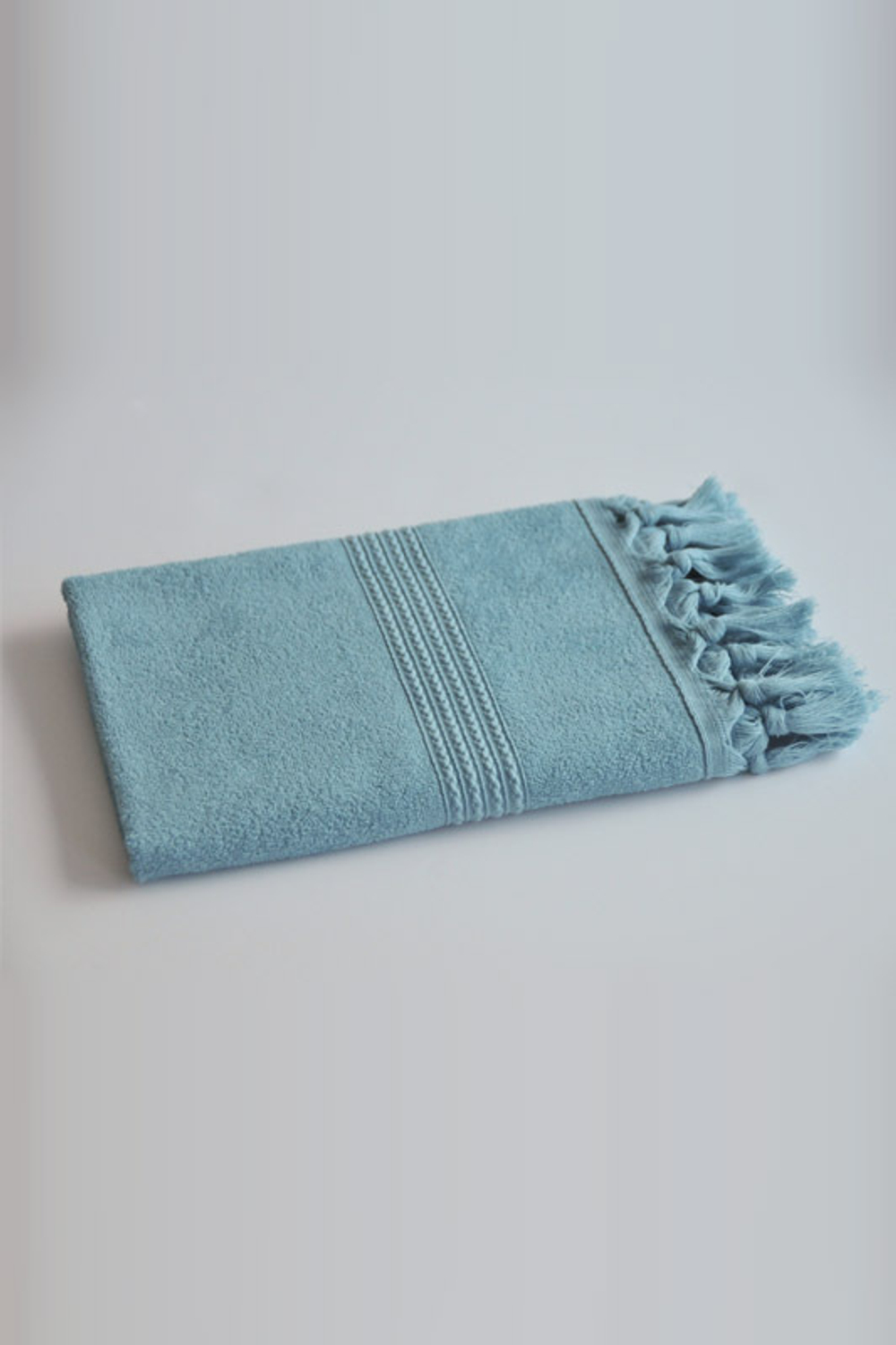 Полотенце 100х150 Hamam Meyzer Tassels темно-бирюзовое