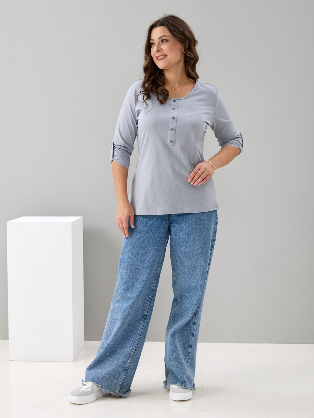 Лонгслив ЛНк-005/жемчужный