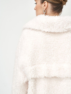 Шуба женская чебурашка тедди  эко