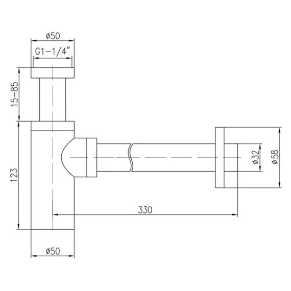 Сифон VIEIR для раковины графит VEQ34G купить в Москве и Московской области по низкой цене с доставкой по России — (1) Сифон VIEIR для раковины графит VEQ34G — (1)