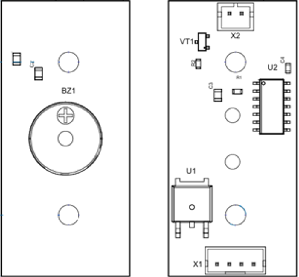 Плата оповещателя