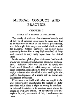 Medical conduct and practice; a guide to the ethics of medicine | William George Aitchison Robertson