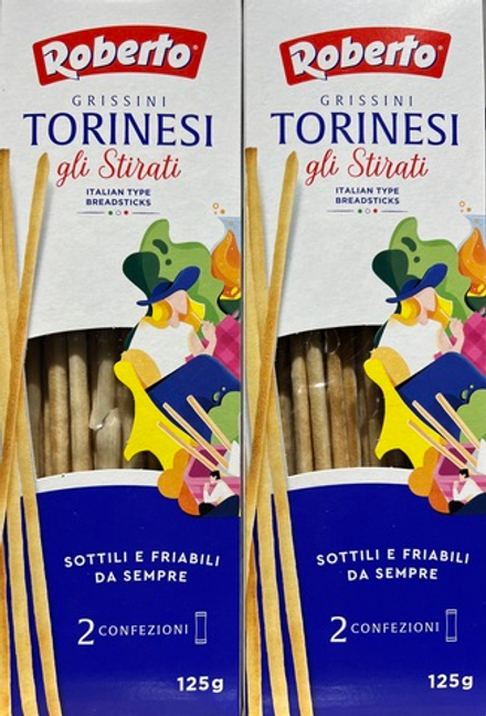 Палочки хлебные Гриссини Торинези “Roberto” 125г.