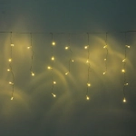 Гирлянда для дома БАХРОМА «Мерцание» ш3м*в30/50см 120 ламп LED, прозрачн.провод, авторежим, IP-20, Теплый белый (возможность соединения)