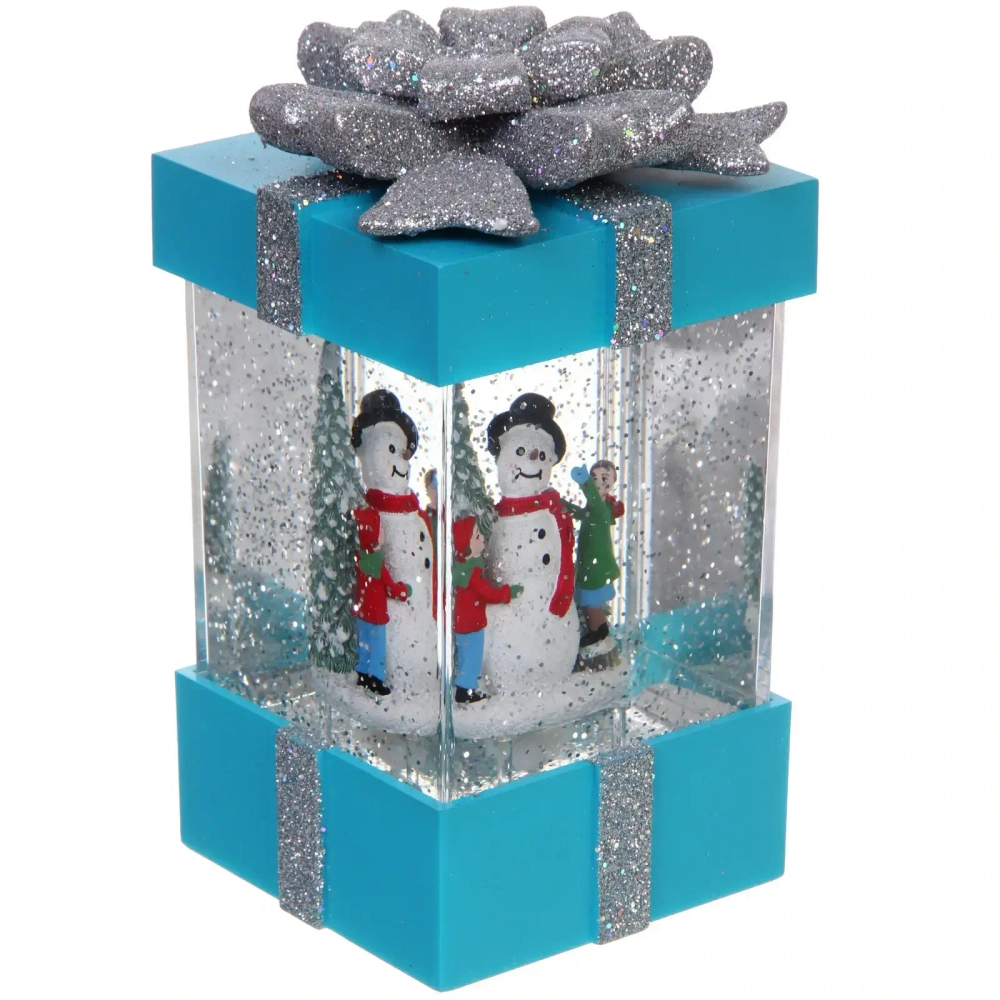 Сувенир с подсветкой «Волшебство» 10*10*18 см, голубой (питание от USB и батареек)