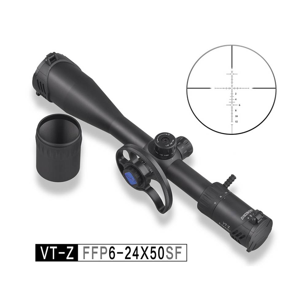 Прицел оптический Discovery VT-Z 6-24X50 SF FFP Кольца 30мм(Weaver), арт: DY-VTZ 6-24X50SFFFPFW30