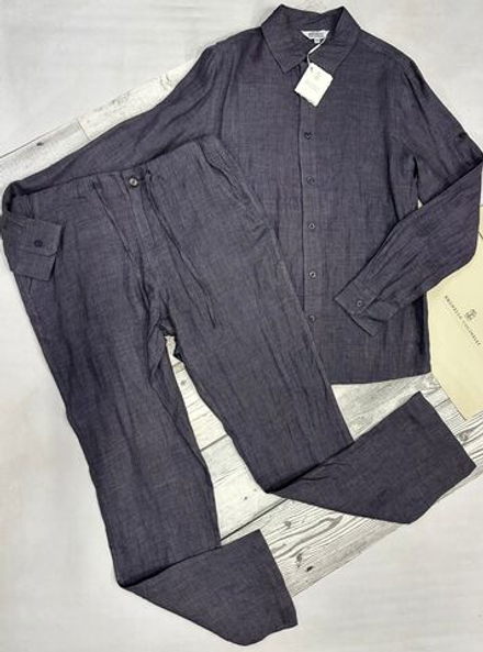 Льняной костюм Brunello Cucinelli