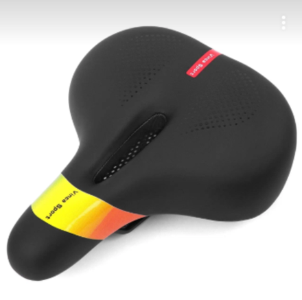 Седло комфортное, с памятью формы,260*220мм. черное, Vinca Sport VS 19 memory