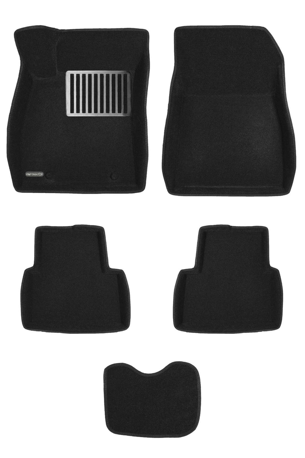 Коврики салона для NISSAN Juke (2011-) Euromat 3D Lux черные. Арт. EM3D-003701
