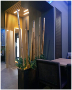 Потолочно-стеновые рейки с подсветкой из Сосны 40х40мм