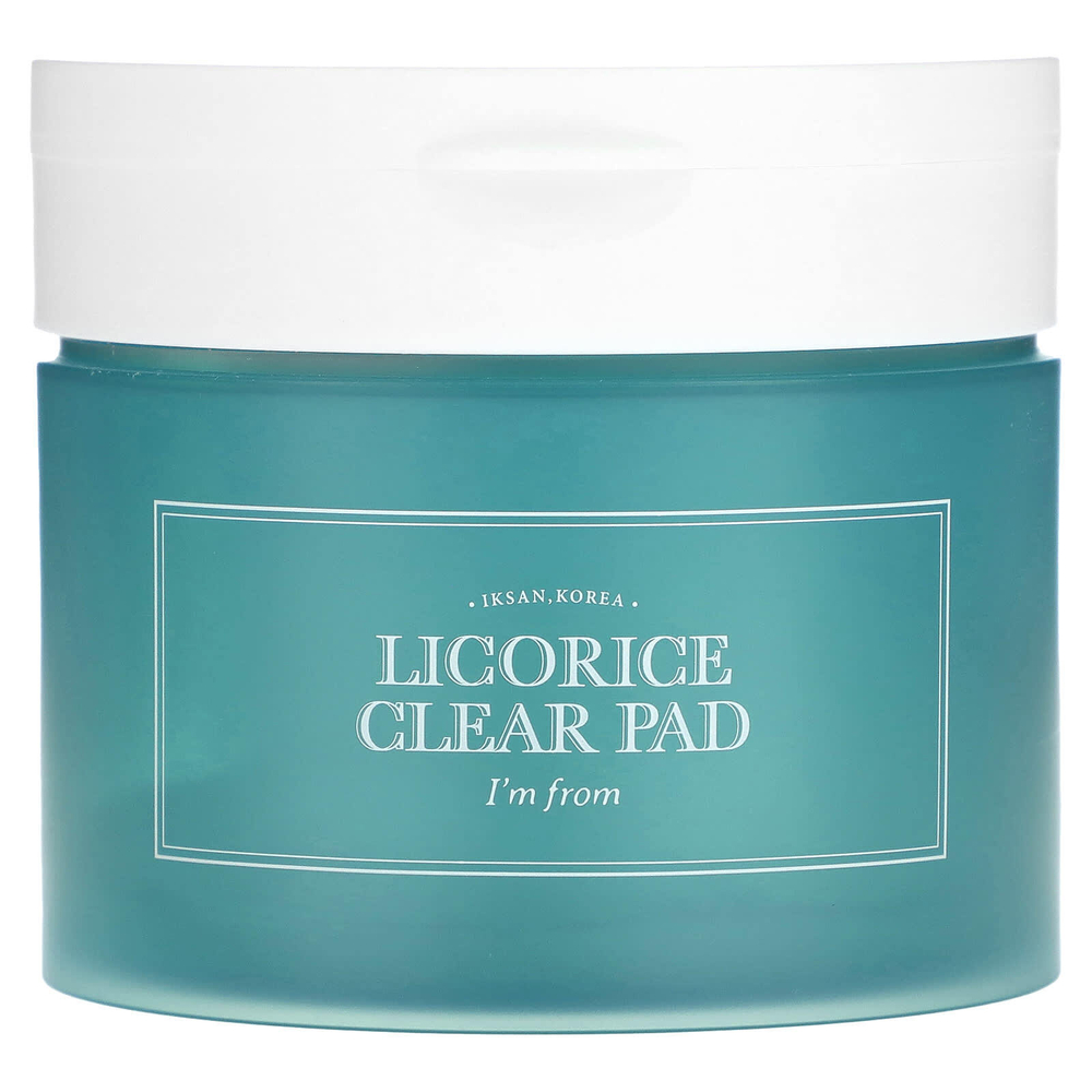 I'm From, Licorice Clear Pad, 60 тампонов, 200 мл (6,76 жидк. унц.)