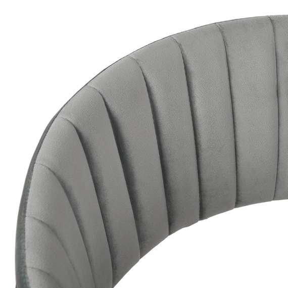 Стул Turin серый велюр с золотыми ножками