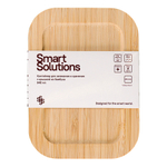 Контейнер для запекания и хранения smart solutions с крышкой из бамбука, 640 мл