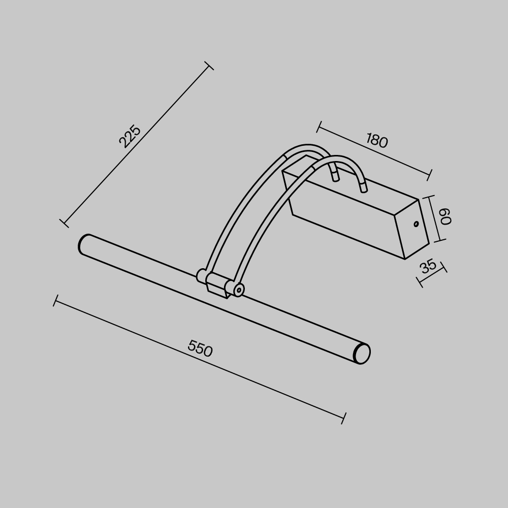 Подсветка Maytoni MIR004WL-L12BZ