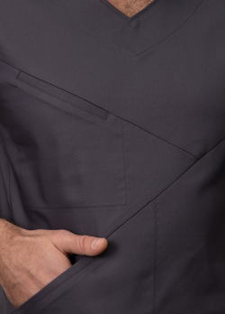 Медицинская туника с косым кроем