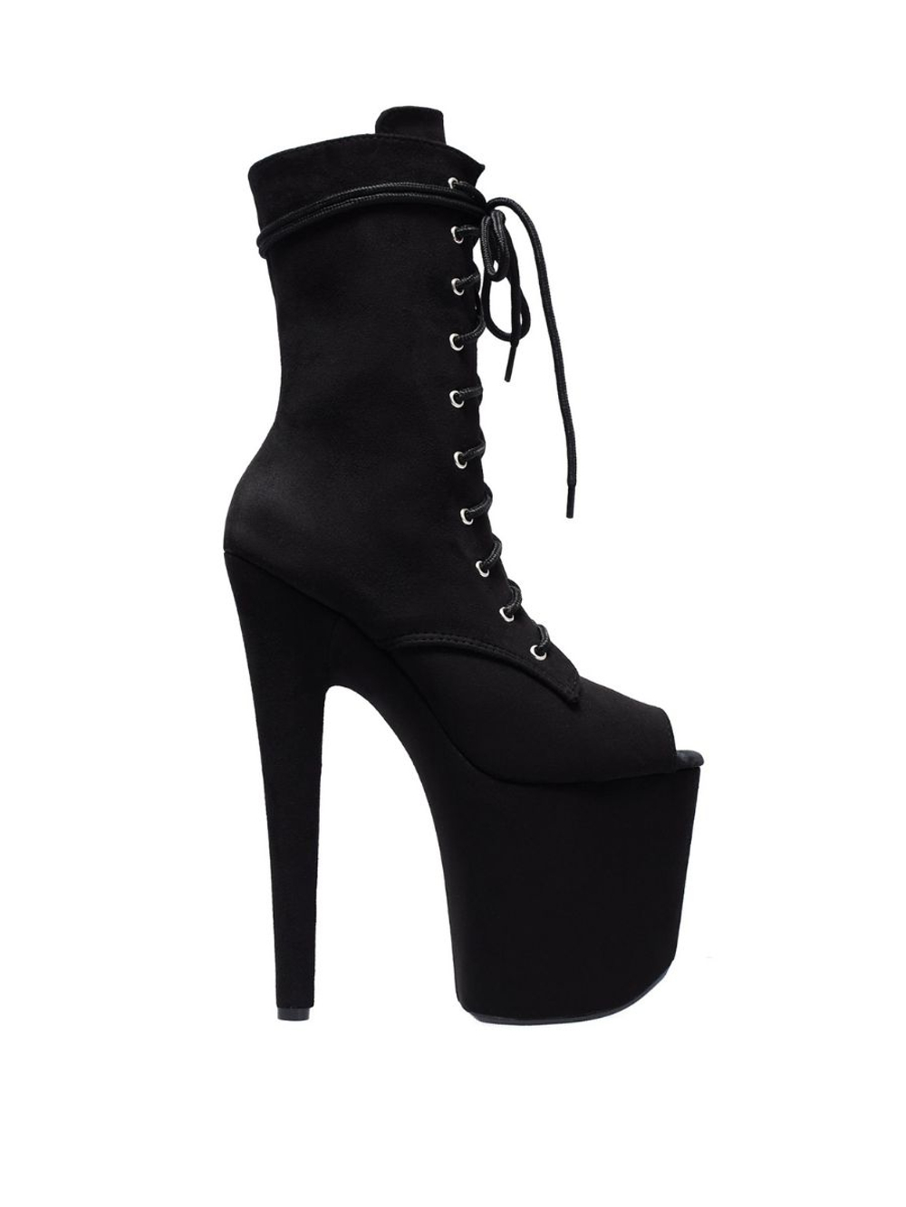 Туфли для танцев SKY HEELS. Ботильоны Тройка, черные, замша. Стрипы подходят как для профессиональных танцевальных выступлений, так и для ярких вечеринок и повседневной носки.