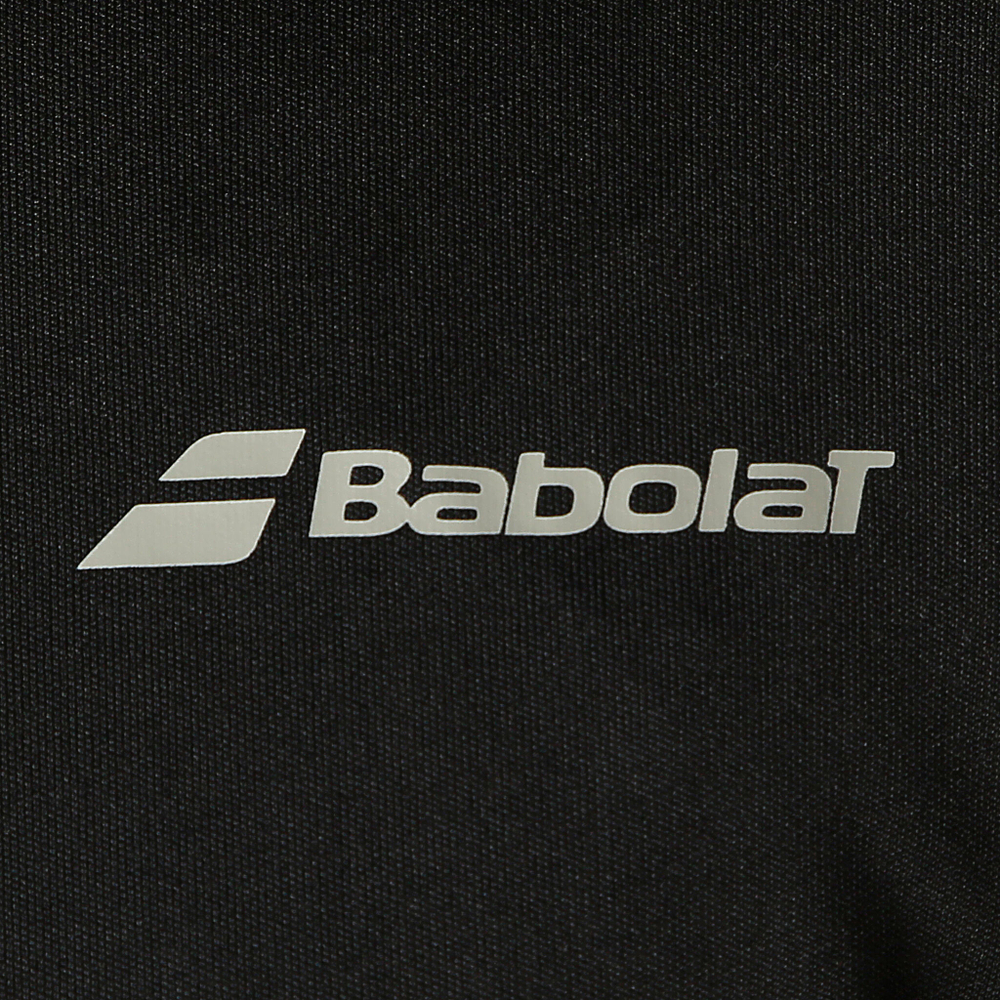 Мужское теннисное поло Babolat Play Crew Neck T-Shirt Men - Black, Grey