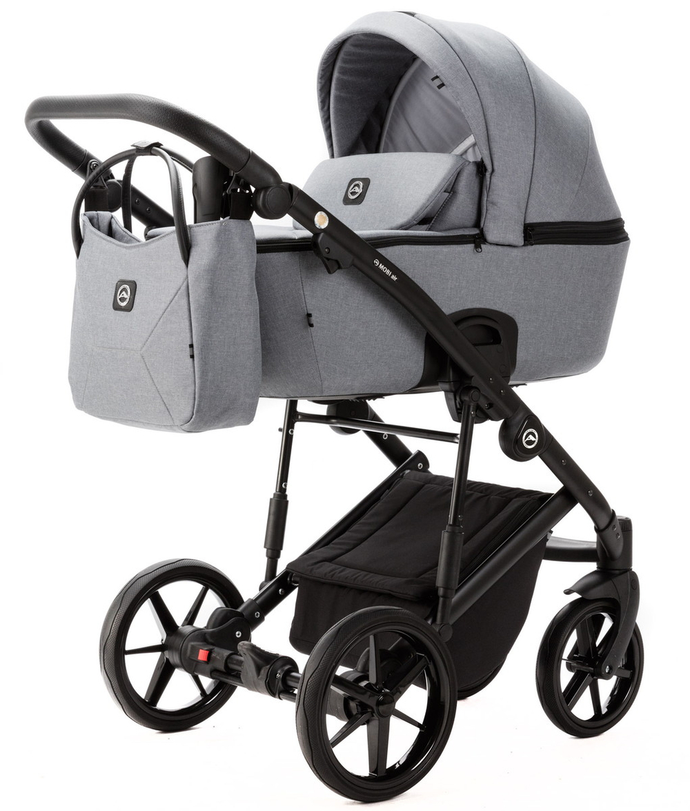 Детская коляска Adamex Mobi New 2 в 1 MN-TK60 СЕРЫЙ