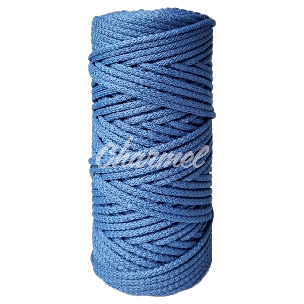 Индиго 5 мм с сердечником Полиэфирный шнур