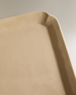 Zara Home блюдо сервировочное из каменной керамики, цвет бежевый, 20 см