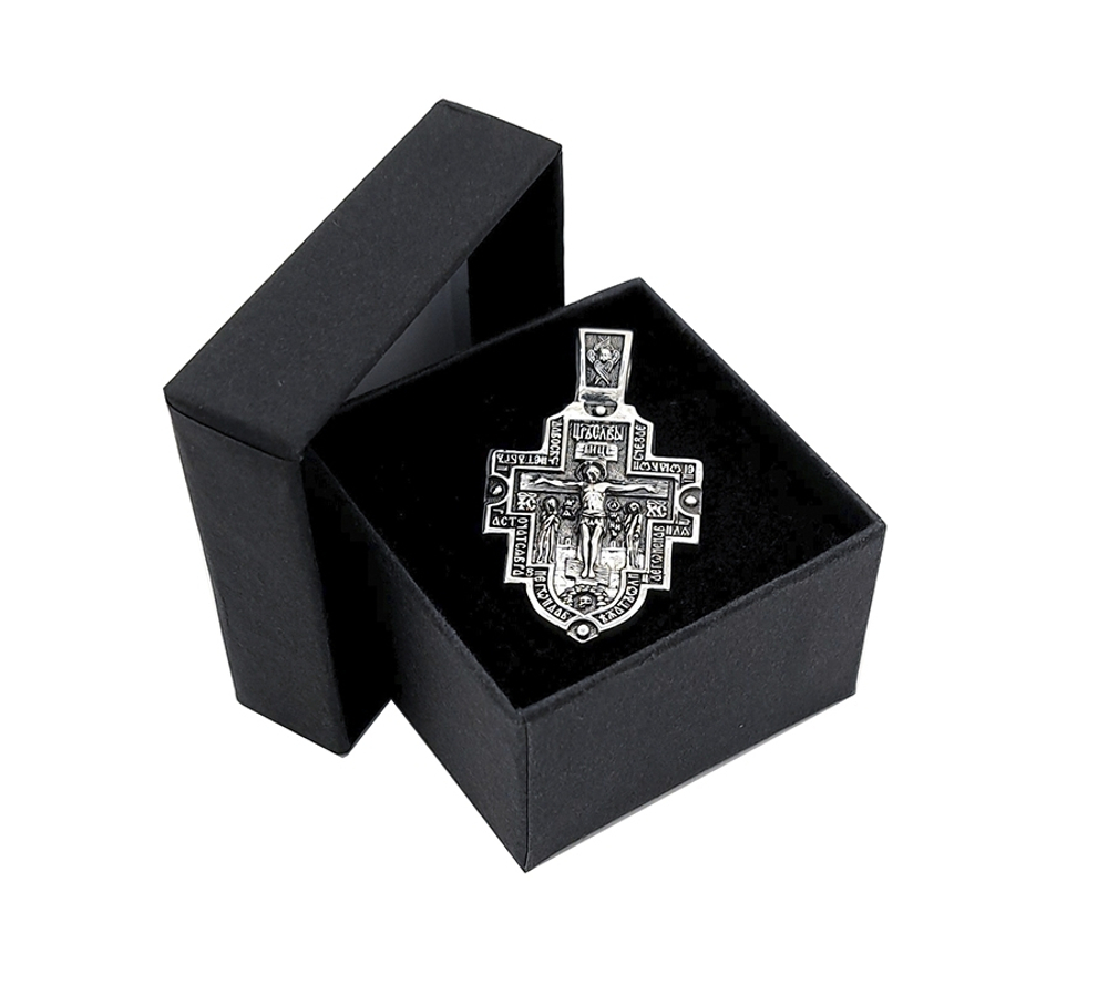 Крест из черненого серебра 8306