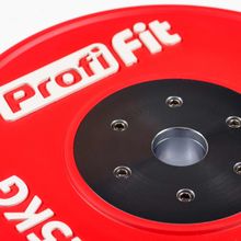 Диск профессиональный обрезиненный (цветной) D51 мм PROFI-FIT 25 кг