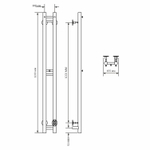 Полотенцесушитель MIXLINE MOON BLACK 120/10 (таймер,284 Вт) электрический ЧЕРНЫЙ