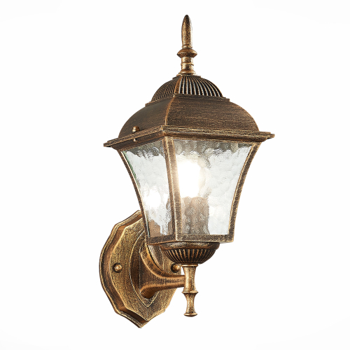 SL082.201.01 Светильник уличный настенный ST-Luce Бронза/Бронза, Прозрачный E27 1*60W