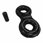 Чёрное эрекционное виброкольцо Eight (Цвет: черный)