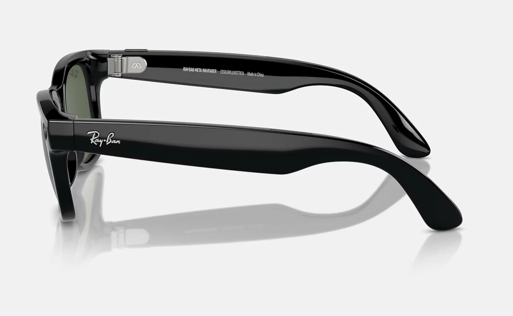 Очки умные Meta Ray-Ban Wayfarer RW4006 F Shiny Black L G15 Green