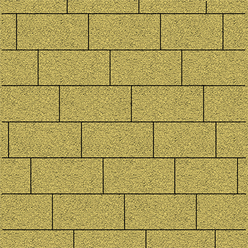 Тротуарная плитка ПРЯМОУГОЛЬНИК 300х150 мм - Гранит Желтый