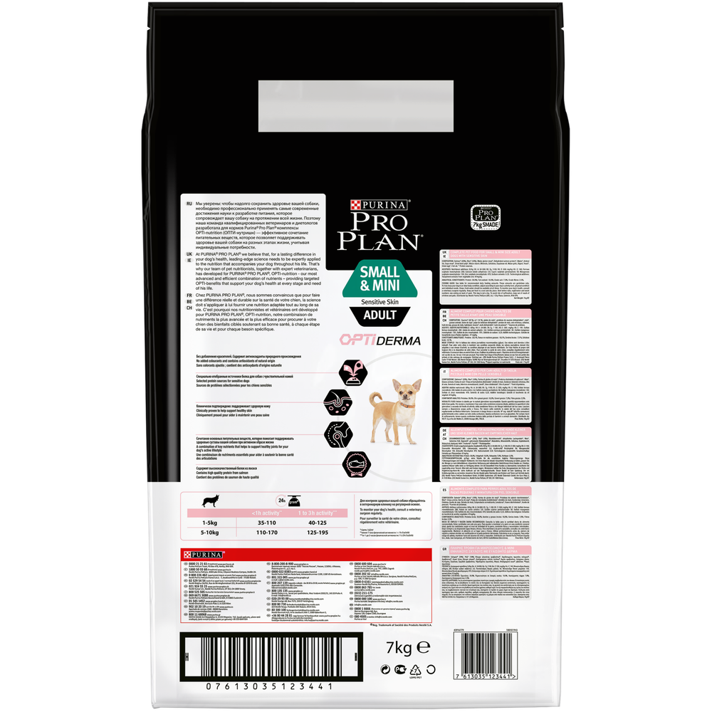 Сухой корм Pro Plan для взрослых собак мелких и карликовых пород с чувствительной кожей, с высоким содержанием лосося Сухой корм Pro Plan для взрослых собак мелких и карликовых пород с чувствительной кожей, с высоким содержанием лосося