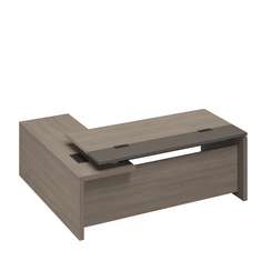 Стол руководителя с кабель-каналами с брифинг-приставкой боковой правый РС 130 ДЧ/ЛС