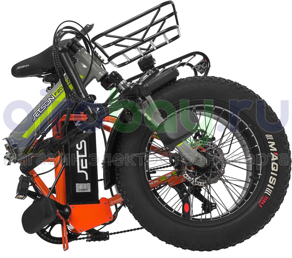 Электровелосипед Jetson F20 BIZON (48V/13Ah) - Серо-оранжевый фото №9
