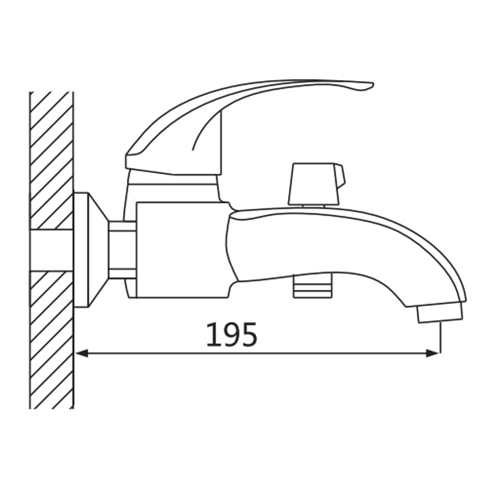 Смеситель для ванны Oute T05 T0502A